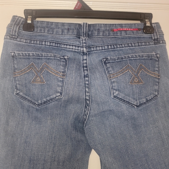 Vigoss Capri Jeans Womens Size 1 Blue Denim Cuffed - Picture 5 of 10
